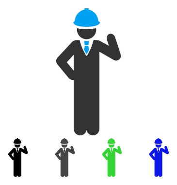 Mühendis düz simgesi