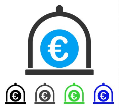 Euro standart düz simgesi