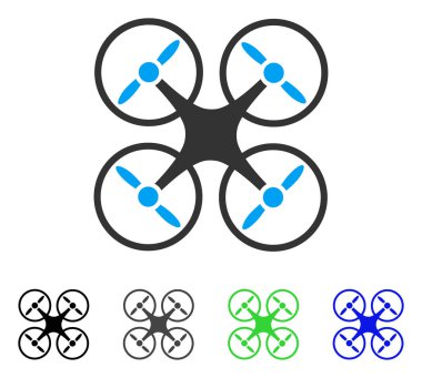 Nanocopter düz simgesi