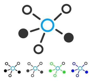İlişkiler düz simgesi