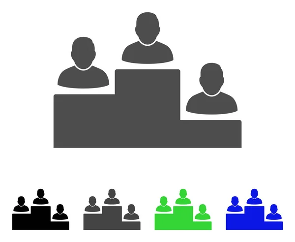 Nível de classificação do usuário Ícone plano — Vetor de Stock