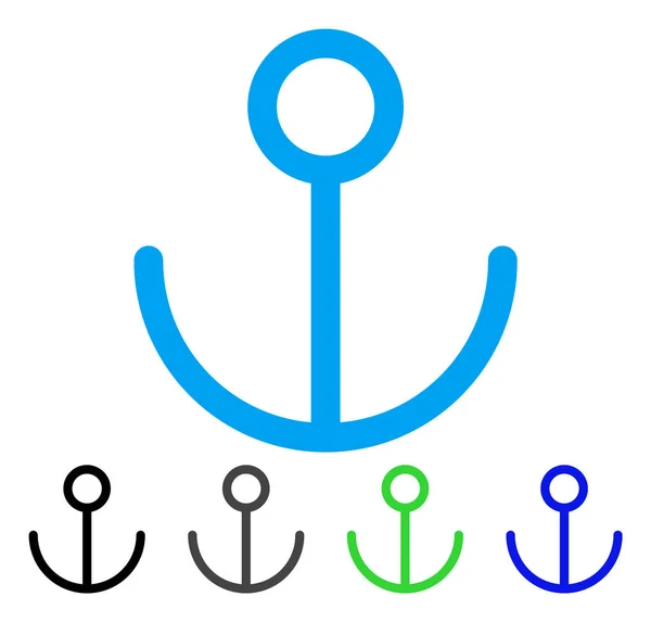 Anchor Flat Icon — Stock Vector