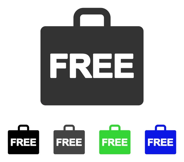 Cas de comptabilité gratuit Flat Icon — Image vectorielle