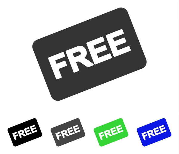 Плоская икона Free Card — стоковый вектор