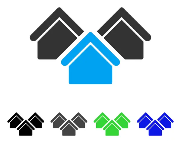 Real Estate Flat Icon — Stock Vector