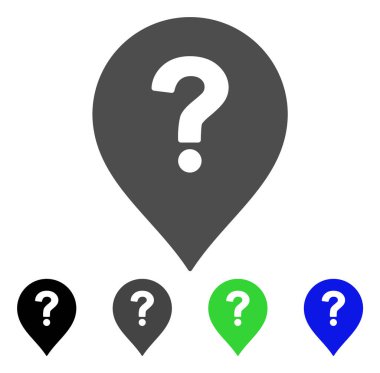 Soru işareti düz simgesi