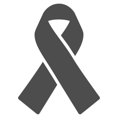 Yas kurdele düz simgesi