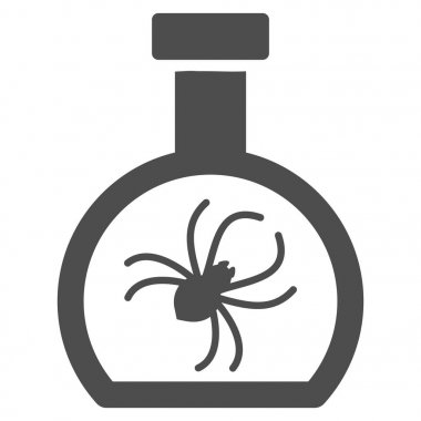 Parazit konteyner imbik düz simgesi