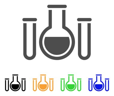 Analiz cam düz simgesi