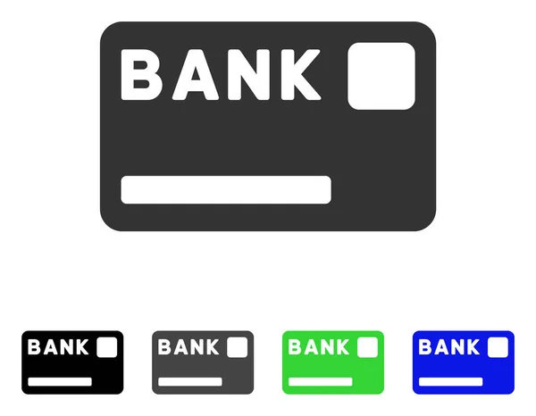 Ícone de vetor de cartão bancário — Vetor de Stock