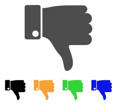 Başparmak aşağı düz simgesi başarısız