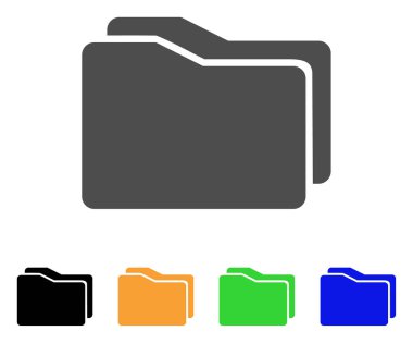 klasörleri düz simgesi