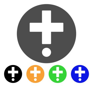 Tıbbi eczane düz simgesi