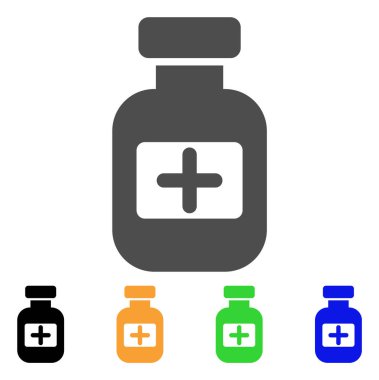 İlaç Phial düz simgesi