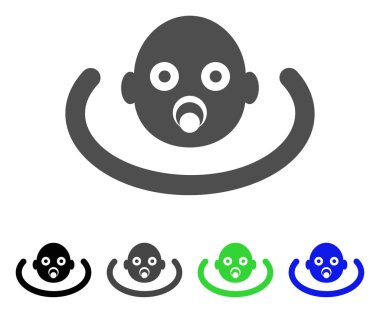 Bebek çevre vektör simgesi