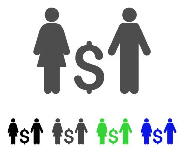 Aile Doları vektör simgesi