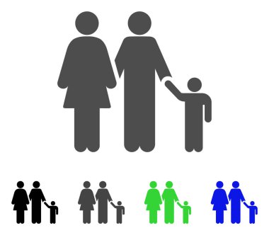 Aile vektör simgesi