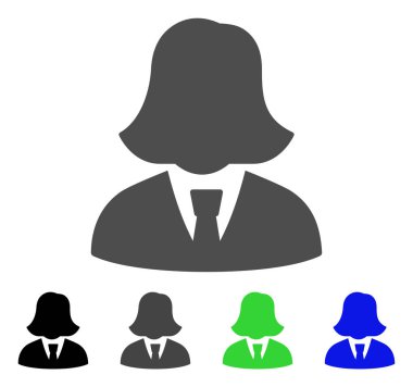 İş kadını vektör simgesi