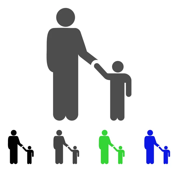 Father Child Vector Icon — Stock Vector