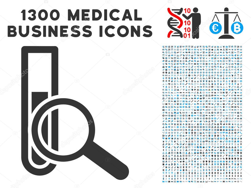 Explore Test-Tube Icon with 1300 Medical Business Icons