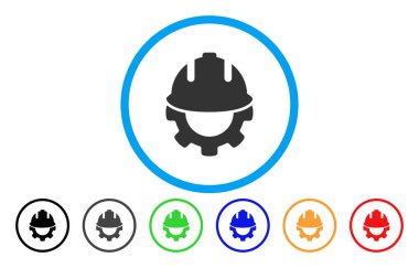 Kalkınma yuvarlak vektör simgesi