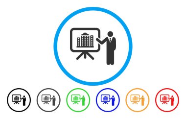 House sunu yuvarlak vektör simgesi