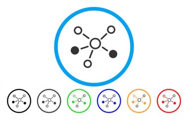İlişkileri yuvarlak vektör simgesi
