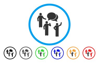 Forum yuvarlak vektör simgesi