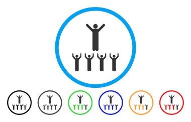 Din Guru yuvarlak vektör simgesi