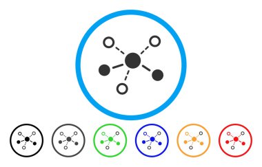 Yapısı yuvarlak vektör simgesi