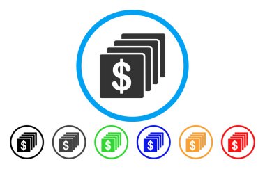 Mali yuvarlak vektör simgesi