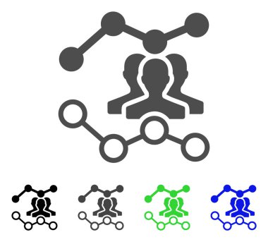 Seyirci eğilimleri vektör simgesi