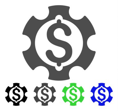 Finansal kalkınma vektör simgesi