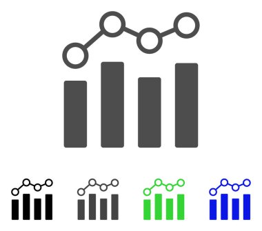 Nokta grafik vektör simgesi