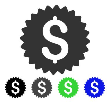 Banka mührü vektör simgesi