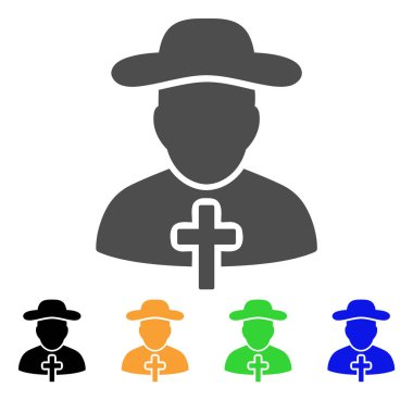 Christian Priest düz simgesi