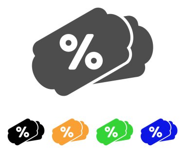 Etiketler düz simge indirim