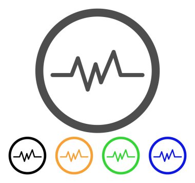 Echogram düz simgesi