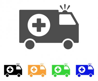 Acil durum düz simgesi