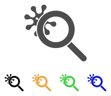 Virüs düz simgesi keşfetmek