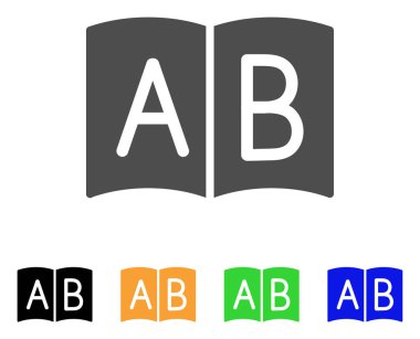 El kitabı düz simgesi