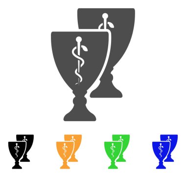 Tıp Ödülü bardak düz simgesi