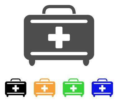 Tıbbi evrak düz simgesini