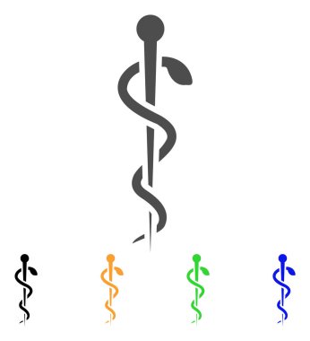 Tıbbi iğne düz simgesi