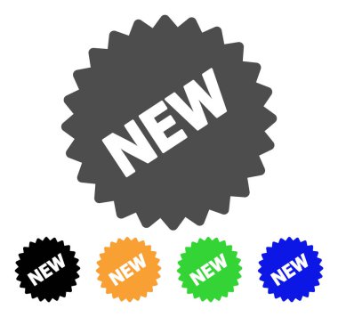 Yeni etiket düz simgesi