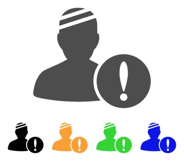 Sabırlı Problem düz simgesi