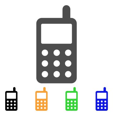 Taşınabilir radyo verici düz simgesi