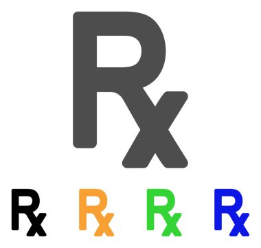 RX sembol düz simgesini