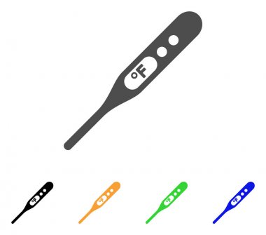 Termometre Fahrenheit düz simgesi