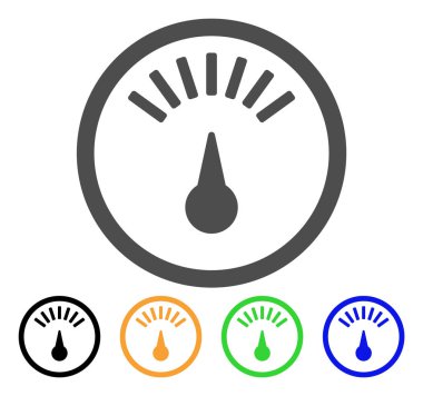 Ağırlık ölçüm düz simgesi